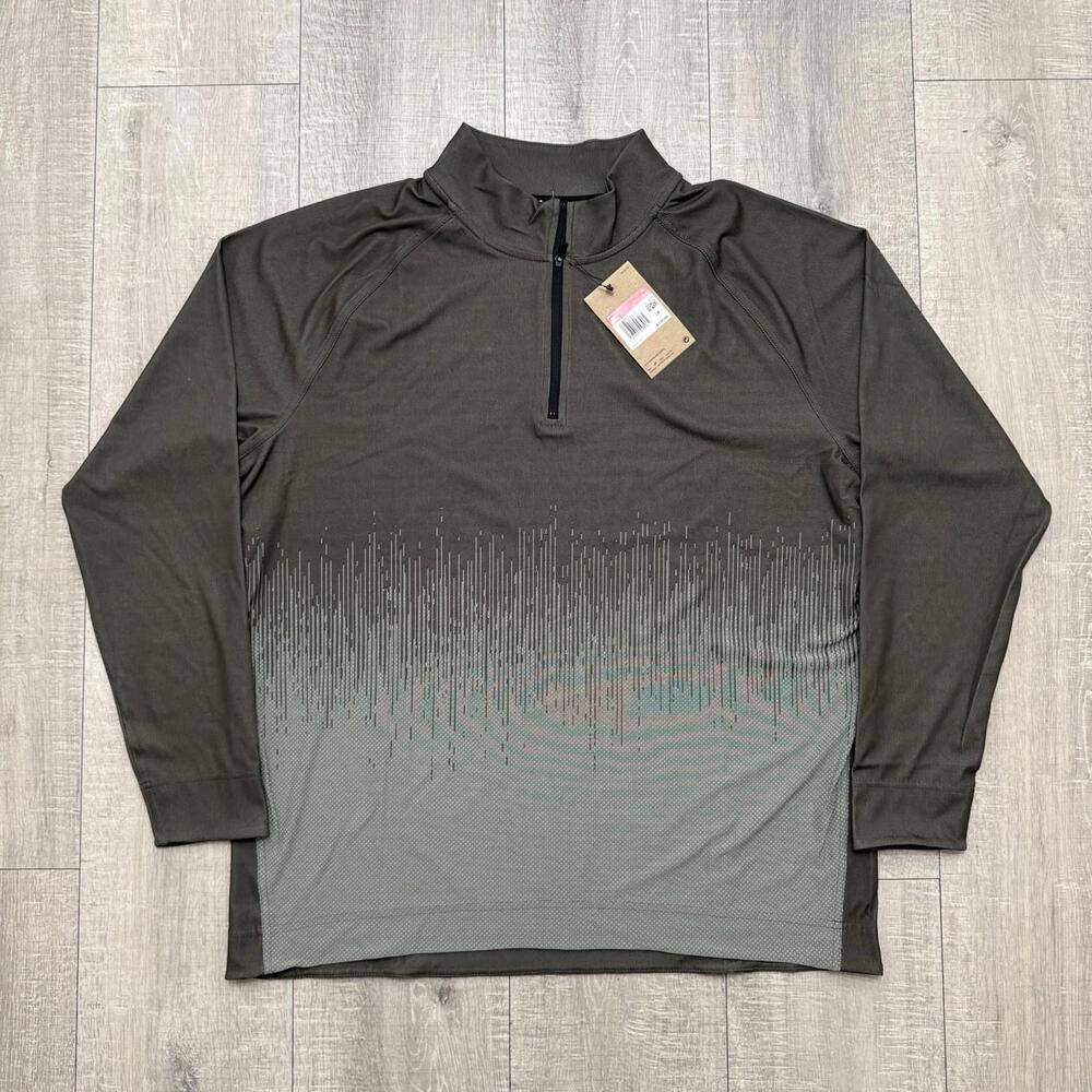 Nike Dri-FIT ADV Golf Pullover Green 1/4 Zip Long Sleeve FD5833-325 Size Large